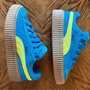 Puma X Fenty Women’s Creeper Phatty in Speed Blue/Lime Pow Sz.9